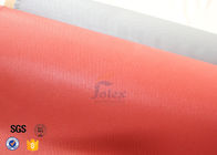 Thermal insulation blankets 800℃ 0.8MM Red Silicone Coated High Silica Fabric