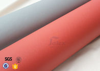 Thermal insulation blankets 800℃ 0.8MM Red Silicone Coated High Silica Fabric